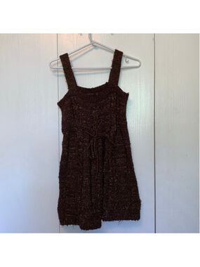 Women's New London Brown Knit Dress Size Small